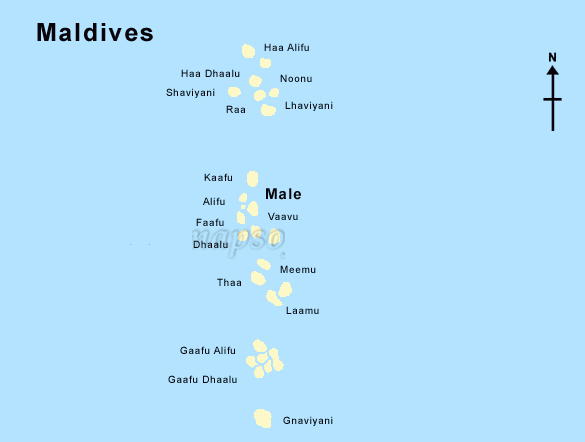 maldives islands map